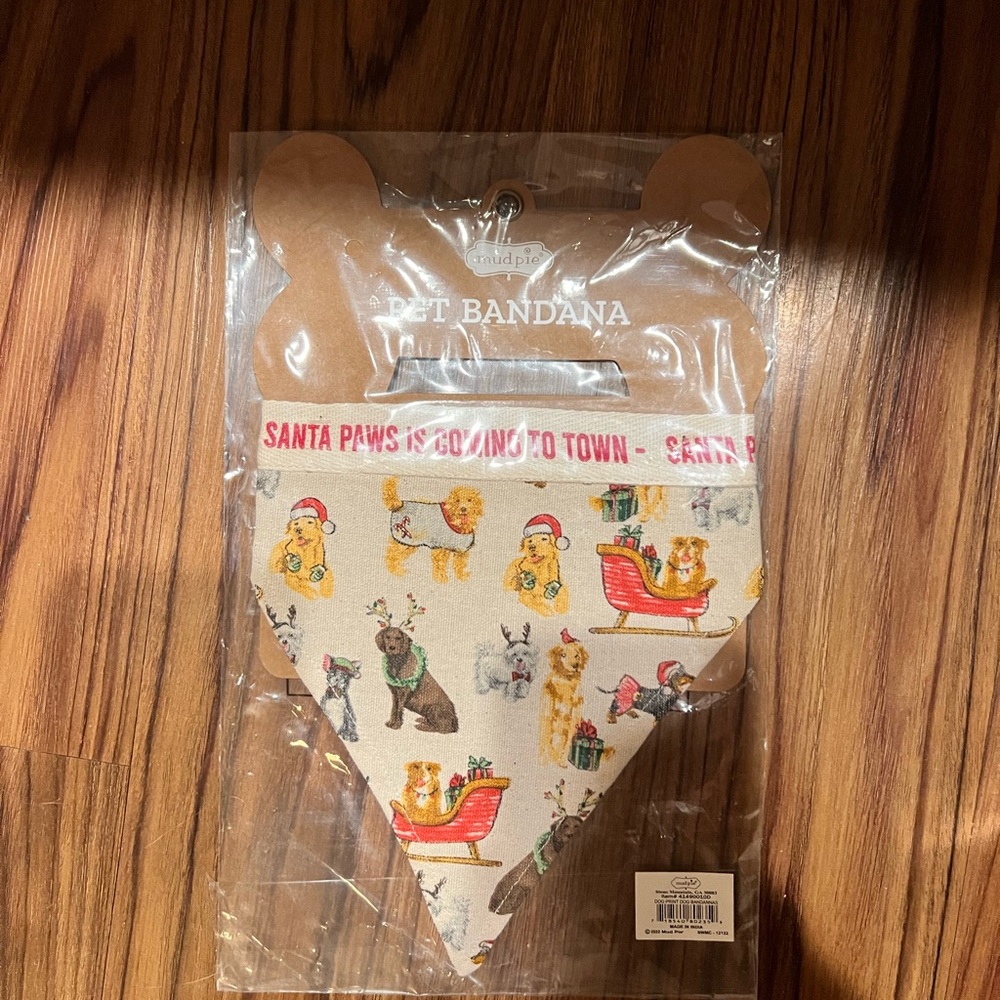 Christmas dog bandana S/M